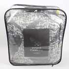 G2268 783048955050 Vince Camuto Bedding Berlin Printed King Coverlet Grey