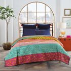 783048980762 Anthology Reversible Quiltg Samara Cotton Twin Bright New