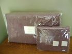7934131 7933331 Pottery Barn Washed Velvet Silk Quilt King Std Sham Fig Plum New