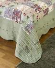 7gdhebvtvh Unbranded Constance Embroidered Quilt Floral Print Bedroom Home Decor