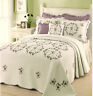 80phc134b08c1203 Modern Heirloom Gwen Embroidered Cream Queen Bedspread Set