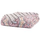 814026021099 John Robshaw Chanal King Cotton Quilt White Blue