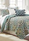 818473022555 Elise James Elouise Blue Yellow Gray Cotton Quilt
