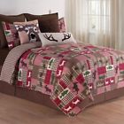 82180 Happy Camper Twin Queen King Euros Pillows Quilt Sets Cabin