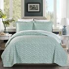 840079114921 Chezmoi Collection Blue Floral Garden Vintage Washed Reversible 840079114921 Chezmoi Collection Blue Floral Garden Vintage Washed Reversible