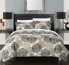 840444148308 Chic Home Kelsie Piece Quilt Set Reversible Scroll