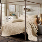 840528157233 Vhc Brands Aubree Taupe Pc Queen Quilt Shams