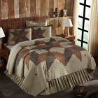 840528166549 Vhc Brands Novak Queen Quilt Patchwork Khaki Colors