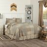 840528181849 Vhc Brands Sawyer Mill Ticking King Quilt Set