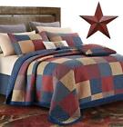 842131111800 Virah Bella Americana Primitive King Quilt Set Metal