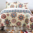 842131112067 Designer Living Sedona Full Queen Quilt Set Brown