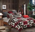 842131122660 Virah Bella Lodge Life Queen Quilt Set Black