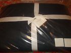 8460099 Pottery Barn Belgian Flax Linen Diamond Quilt Full Queen Midnight New