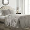 848742072691 Lush Decor Gray Ruffle Skirt Bedspread Shabby Chic