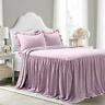 848742086544 Lush Decor Purple Cor Ruffle Skirt Bedspread Shabby