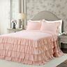 848742087046 Lush Decor Blush Allison Ruffle Skirt Bedspread Shabby