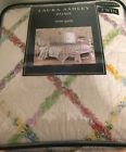 197783 883893276468 Laura Ashley Twin Quilt Ruffle Garden Cream New