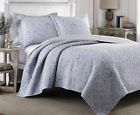 883893355880 Laura Ashley King Reversible Cotton Quilt Set Lt