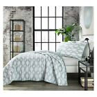 883893485075 City Scene Blue Addison Quilt Set Full Queen