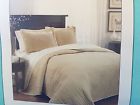 885308162939 Waverly Skylar Solid Taupe Quilt Set King New In Package