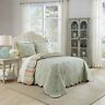 885308453167 Waverly Garden Glitz Vapor Cotton Reversible King Quilted