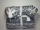 8921199 Pottery Barn Pia Quilt Full Queen Std Shams Blue