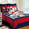 896616886 Sail Away Twin Single Quilt Beach Boat Nautical Lighthouse Comforter