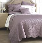 9-piece Plum Quilt Severo Renee Sheets- San Shams King Sferra Pillows