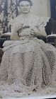 90x98 Antique Bedspread Tatted Fits Hand " King Queen Tatting Coverlet -