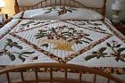 94x108 King Basket Queen Appliqued Amish Hand Victorian Flower Quilted