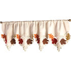 96401 Collections Etc Decorative Leaf Fall Window Valance Rod 842022186252