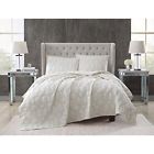 980052864 Christian Siriano New Embroidered Quilt Set Ivory 783048041319
