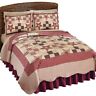 99664 Reversible Quilt Coverlet Bedspread Throw Full Queen Size 689000199664