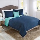 99p149b13snt03 Better Homes Gardens And Solid Chevron Reversible Quilt 041808765944