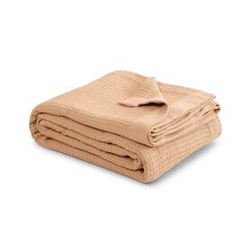 9threads 060994443110 100% Cotton Beige Waffle Weave Lightweight Blanket Twin Soft Breat... Fast Ship