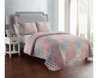 Aan-3qt-fuqu-gp-coral Vcny Home Anna Patchwork Quilt Set Aan-3qt-fuqu-gp-coral Vcny Home Anna Patchwork Quilt Set