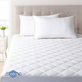Comin16ju033472 Abstract Mattress Pad - Quilted Fitted Cover Breathable Soft Cott