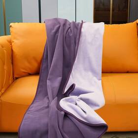 Yq202411 Ahinahwap Waterproof Blanket For Bed Couch Sofa 40x60 Deep Purple/light Purple