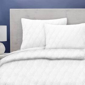 Allied Home 810051071443 100% Cotton White Sateen King Coverlet Set Allied Home 810051071443 100% Cotton White Sateen King Coverlet Set