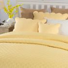 41040595 Alth1389 Alcott Hill Lewisboro Solid Matelasse Buttercup Piece Bedspread Set