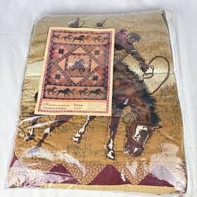 American Hometex 789303111230 Collections Country Cowboy Throw 50 Inch X60 New