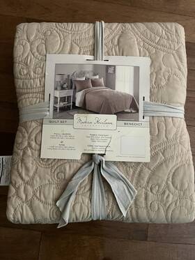 American Traditions 783048062512 Modern Heirloom 3 Piece King Quilt And Shams Set Nwt