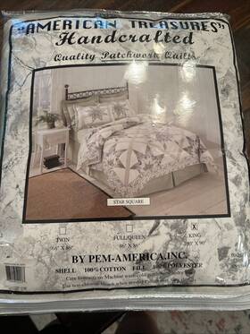 Pq0002ask-06 American Treasures Hand Fitted Patchwork Quilt King