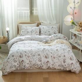 Fsust22-1t Amwan Girl Floral Twin Bedding Set - 100% Cotton Garden Comforter Cove
