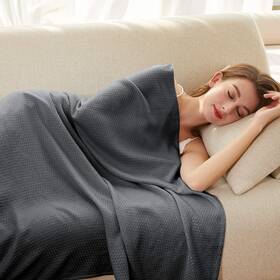 Bcb-010 Amyhomie Cooling Blanket 100% Rayon Derived 79 Inch X 91 Dark Gray