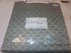 Ann Gish 761490045536 Art Of Home Double Diamond 3p Queen Coverlet Shams Set Sea Blue 475