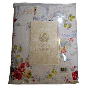 Anna Griffin 877206077231 Twin Quilt 1 Standard Sham Set Floral Motif
