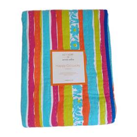 Annie Selke 614099731969 Kit Kemp Matelasse Coverlet Happy Go Lucky Multi Queen 98x96 New