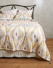 Anthropologie Daybreak Quilt King Oversized Ikat Motif Tassels Soft Machine