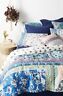 Anthropologie New Livia Collection Queen Quilt Teal